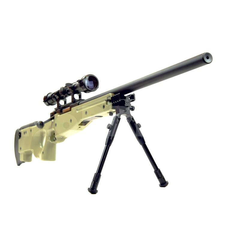 L96 : Airsoft sniper L96 OD (MB01C) + scope and bipod - OD