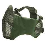 Metal mesh mask with cheek pads and ear protection - Strike Systems